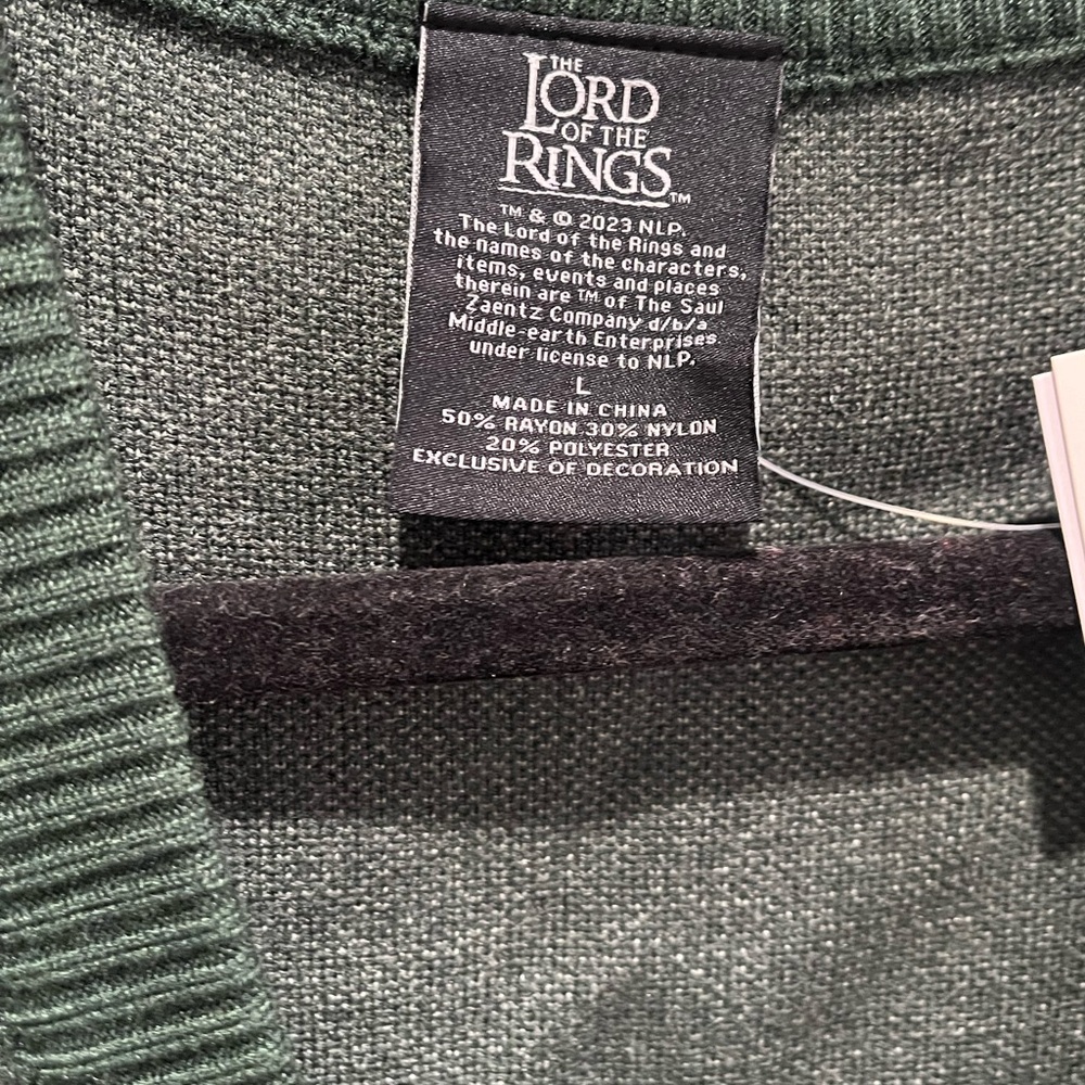 Rare! The Lord Of The Rings Lórien leaf and the One Ring Cardigan (Unisex) - Picture 8 of 9